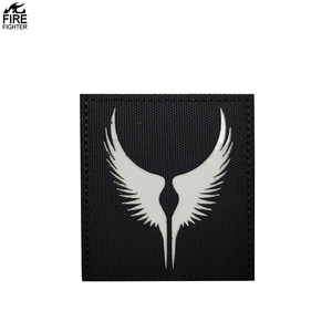 Patch d'ailes tactiques en nylon réfléchissant IR à double aile, motif <span class=keywords><strong>oiseau</strong></span> animal, à coudre sur les vestes et les épaules, DIY - Product Image 2