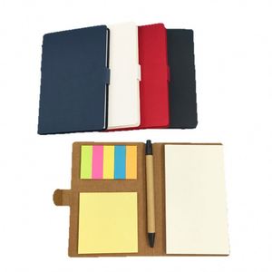 Juego de Notas Adhesivas de Papel Kraft con Logotipo Personalizado y Bolígrafo - Bloc de Notas Reciclado Ecológico para Regalos Promocionales - Product Image 5