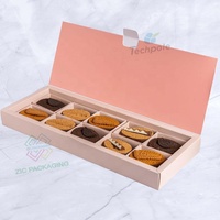 Meilleure vente en gros Boîte à mini crêpes et croissants pour pâtisserie Gâteau Donuts Sushi Cookies Snack Boulangerie Boîte d'emballage en papier avec inserts
