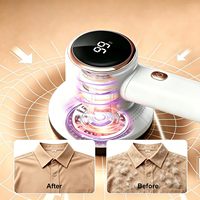 Rasoir anti-bouloches numérique LED portable pour vêtements et pulls, rechargeable par USB, électrique automatique en plastique