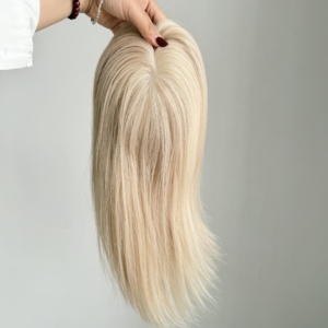 Perruques pour femmes 5.5*6.5 Mono, cheveux naturels, pour cheveux clairsemés, toupet féminin, couleur naturelle, densité 130% # FB - Product Image 4