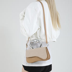 Bolso Bandolera Casual de Moda para Mujer, Estilo Retro, Pequeño y Cuadrado, de PU, con Cierre de Cremallera, Portátil, Moderno, con una Sola Correa, Organizador de Viaje - Product Image 3