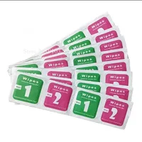 Ukuran besar 1 + 2 tisu basah kering kain pembersih alat untuk kaca antigores pelindung layar Film untuk semua ponsel kamera tablet