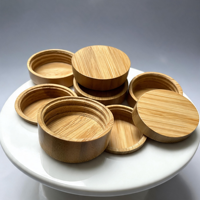 Ensemble de boîtes de rangement de cuisine durables en bois et bambou pour condiments, idéal pour la cuisine, la salle à manger et les pique-niques, avec des pots à sel, poivre et épices