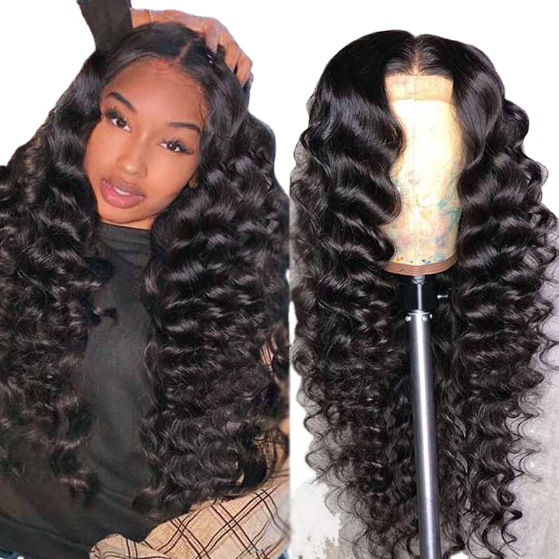 180% loose wave lace front wig