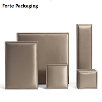 FORTE 2023 sacs-cadeaux bas quantité minimale de commande Luxe discret en cuir PU vintage chaud timbre logo personnalisé boîtes à bijoux emballage