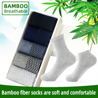 Chaussettes décontractées mi-mollet pour hommes en fibre de bambou et viscose, légères, taille unique, respirantes, absorbantes, anti-frottement, douces, à carreaux