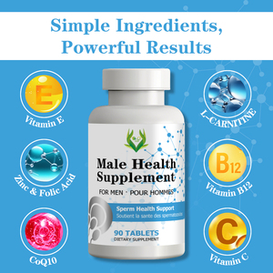 Wholesale OEM Customized Male Health <b>Supplement</b> Tablets Male <b>Supplement</b> Supports Sperm Health with L-Carnitine - Product Image 3