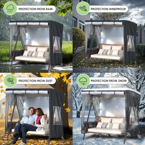 Couverture imperméable de balançoire d'extérieur de chaise anti-poussière couverture imperméable de jardin couvertures suspendues de patio de jardin de <span class=keywords><strong>protection</strong></span> contre tous les temps couverture de jardin - Product Image 6