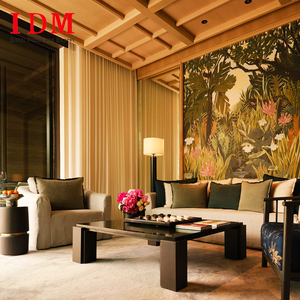 Canapés de luxe pour hall d'hôtel cinq étoiles IDM, solutions de projets personnalisables, ensemble de meubles de chambre d'hôtel <span class=keywords><strong>Raffles</strong></span> Sentosa Singapour - Product Image 2