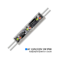 Module LED RGBW haute luminosité 220V 110V 2W SMD 3030 9 LED avec lentille IP68 étanche et dimmable pour la décoration de enseignes de magasin