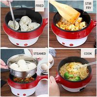 SHIXINGDA panci masak elektrik Stainless Steel, panci masak nasi kecil multifungsi ramah lingkungan, panci masak telur