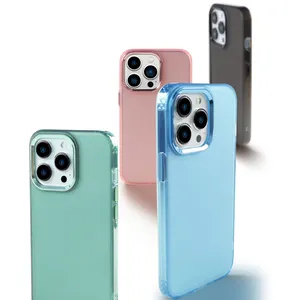 Translucent Fashion Matte Smooth Feel Phone Case Shockproof Bumper Phone Case For Iphone 12 13 14 Pro Max