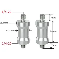 Vis de conversion 1/4 3/8 pour support de lampe flash, vis d'installation pour support de diffusion en direct, écrou pour trépied et gimbal, raccord générique