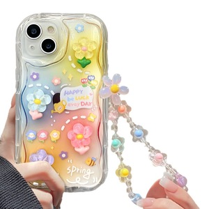 Custodia <span class=keywords><strong>trasparente</strong></span> per telefono cellulare in TPU con bracciale a forma di bambola con fiore per <span class=keywords><strong>Iphone</strong></span> 6 7 8 Plus X Xr XS 11 12 13 <span class=keywords><strong>14</strong></span> 15 16 <span class=keywords><strong>Pro</strong></span> Max - Product Image 4