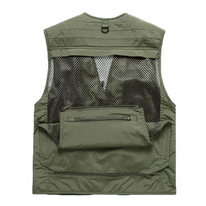 Pratico gilet da pesca Utility da uomo Mountain Photography arrampicata senza maniche gilet colorato - Product Image 4