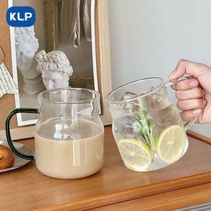 Tazza <span class=keywords><strong>da</strong></span> Caffè Personalizzata <span class=keywords><strong>in</strong></span> <span class=keywords><strong>Vetro</strong></span> <span class=keywords><strong>Borosilicato</strong></span> Resistente al Calore con Manico per Succo e Caffè - Product Image 2