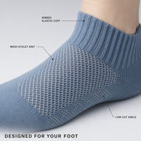 Chaussettes courtes respirantes en maille pour tous les jours, idéales pour la marche, le bureau, la maison, les voyages, unisexe, décontractées