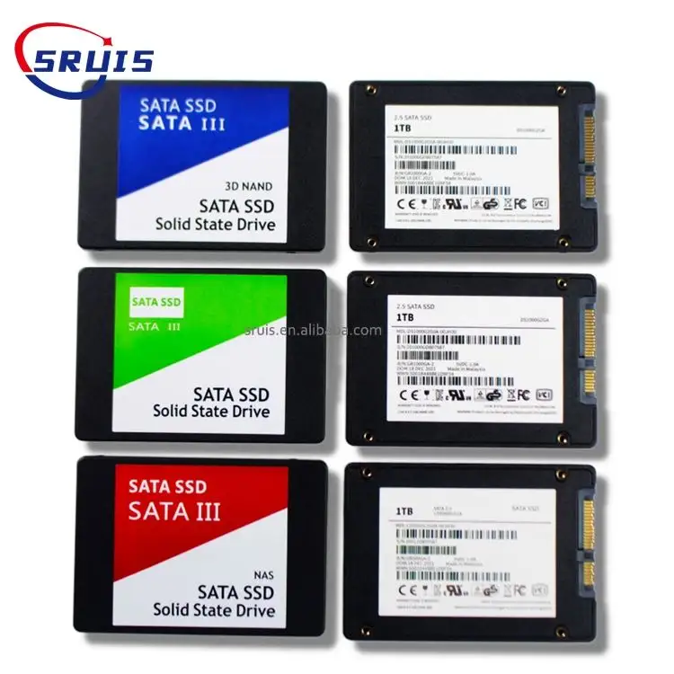 sruis/oem SSD 2.5' 'Sata3 128GB 256GB 512GB 1TB Hard Drive Solid State TLC For wholesale Price Desktop Laptop