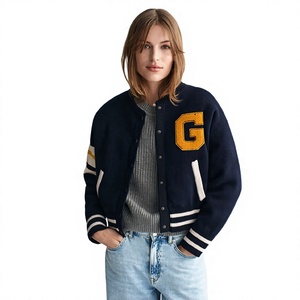 Blouson universitaire léger boutonné respirant pour femme, collection automne 2025, coupe-vent pour l'hiver - Product Image 1