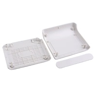 Boîtier de bureau rectangulaire en plastique ABS à coins arrondis, noir, pour équipement de test, boîtier de contrôleur électronique
