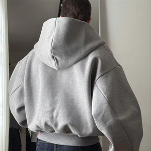Sweat-shirt lourd en coton 100% <span class=keywords><strong>480</strong></span> GSM avec logo personnalisé pour homme, avec épaules tombantes et design graphique surdimensionné - Product Image 3