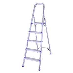 Folding Lightweight Step Ladder Household Attic Ladder Hot Selling Portable Aluminium Office Building Aluminum Stairs 6 Steps