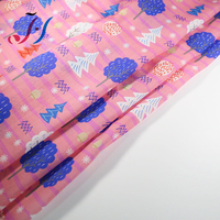 Tissu d'habillement en bambou-coton tissé doux, respirant, certifié Oeko-Tex, acceptant l'impression numérique personnalisée, vente directe d'usine, filles, garçons