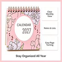 Carnet de composition A5 à spirale avec couverture en PVC à motif personnalisé, reliure cousue, 30 feuilles