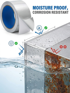 Ruban d'étanchéité et d'isolation pour CVC, ruban adhésif en aluminium haute adhérence pour la réparation des conduits, le contrôle des fuites d'air et l'efficacité thermique - Product Image 4