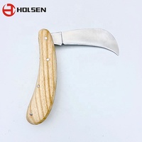 Shuoholsen — couteau de greffage avec manche en bois, outils de jardin, pour le greffage