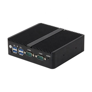 มินิพีซี Celeron J6412 Quad Core Quad Thread 6USB พร้อมพอร์ต VGA HD PCIE/SATA หน่วยความจำ 16GB คอมพิวเตอร์พกพาไร้พัดลม H30 2LAN 6USB มินิ - Product Image 1