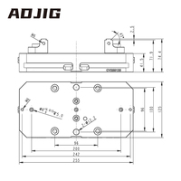 ZPP Quick Change Zero Point Manual Vise CV255125 20KN Kekakuan Tinggi Presisi CNC Machine Workholding Vise