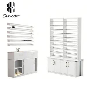 Manufacturer Custom Modern Wood Powder Stand <b>Nail</b> Polish Wall Mounted Display Cabinet Rack for <b>Nail</b> Table - Product Image 3
