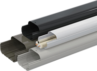 Ensemble de gaines de protection en PVC Dura Cover pour climatiseur, dissimulant les tuyaux en cuivre, le tuyau de drainage et les câbles du climatiseur, gaine de dissimulation pour tuyaux de chauffage, ventilation et climatisation (HVAC)