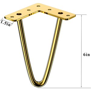 2025 sáng tạo kim loại lớp học đồ nội thất chân tùy chỉnh 100-150mm cho văn phòng & nhà chân bền cho phòng khách & phòng ngủ - Product Image 3
