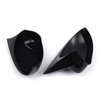Coques de rétroviseurs latéraux pour FIAT PUNTO 2005-2016 2017 2018, boîtier de rétroviseur modifié, noir brillant, fibre de carbone