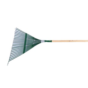 Râteaux à feuilles en bois, râteaux à main en plastique avec manche en tube d'acier, <span class=keywords><strong>grand</strong></span> râteau de jardin ergonomique - Product Image 2