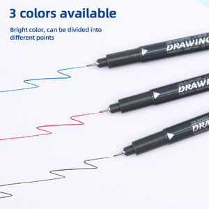 Usine Artiste Professionnel Dessin Conception Fineliner Marqueurs À Base D'huile Croquis Caricature Pinceau Fineliner Conseils Calligraphie Stylos - Product Image 3