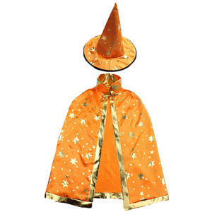 2022 Mehrfarbiger Kinder-Umhang Pentagramm Zauberer Hexen Halloween-Party-Kostüme Kinder-Umhänge - Product Image 2