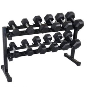 Haltères hexagonaux en caoutchouc noir Mairun de haute qualité MR-goods, en fonte, 2,5 kg à 70 kg, logo personnalisé disponible, durables, pour la relaxation musculaire - Product Image 6
