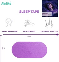 Prix d'usine Vente en gros Bandes de ruban buccal anti-ronflement violet parfumé à la lavande naturelle pour dormir