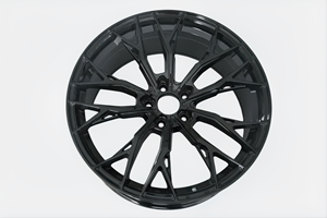 Cerchi Sportivi Universali in Lega di Alluminio Neri Lucidi Aggressivi a Razze Multiple per Auto Passeggeri, da 15-24 Pollici, 5x112 5x114.3 - Product Image 4