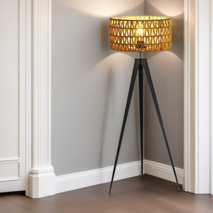 Lampadaire LED en fer moderne fait à la main avec tré<span class=keywords><strong>pied</strong></span> de base E26 pour salon chambre bureau décoration - Product Image 5