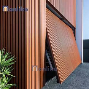 Porte da <span class=keywords><strong>Garage</strong></span> Moderne in Alluminio Anlike, Sezionali Inclinabili 16x7 Nere, Automatiche Doppie 14x7 - Product Image 1