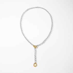 YF5079 New Arrivals Waterproof Jewelry Minimalist 18K Gold Plated Stainless Steel O Shaped <strong>Long</strong> Chain Sweater <strong>Necklace</strong> - Product Image 3