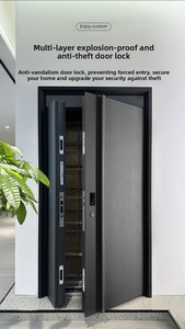 Puerta Metálica Antirrobo <span class=keywords><strong>de</strong></span> Acero Grado Dongma Tianfu, Moderna <span class=keywords><strong>y</strong></span> Sencilla, para Entrada Principal, <span class=keywords><strong>de</strong></span> Apertura Simple, para Hogar - Product Image 6