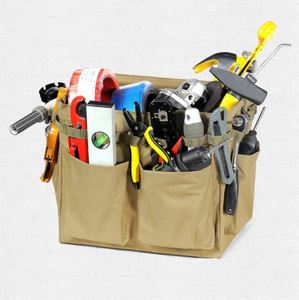 Sac à outils de jardinage gratuit, sac de camping à fond rigide, organiseur d'outils de jardinage, sac à outils pliable pour électricien, artisan - Product Image 5