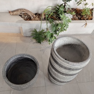 Pot de fleurs rond en fibre de verre de grande taille, de haute qualité, en gros - Product Image 6