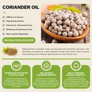 Huile essentielle de graines de <span class=keywords><strong>coriandre</strong></span> biologique à prix bas, emballage OEM, étiquetage privé, pour l'exportation, soins de la peau - Product Image 4